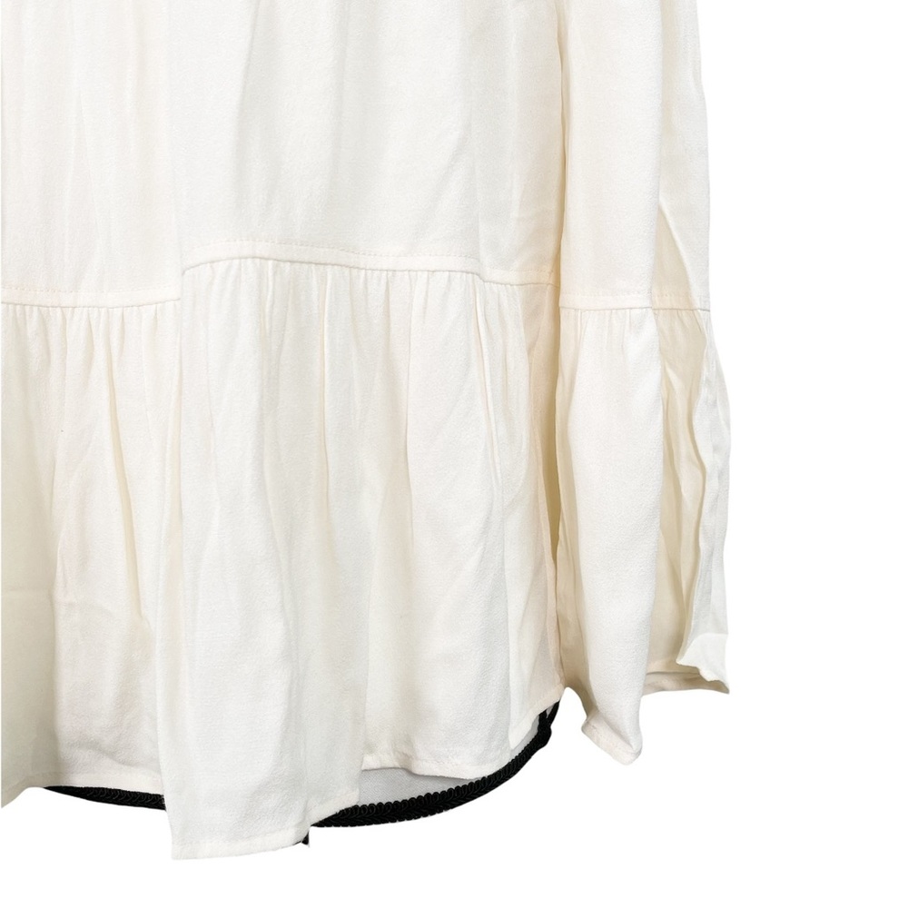 Madewell Pale Blush Pink Tiered Blouse - Picture 6 of 7